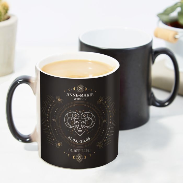 Personalisierbare Tasse mit Sternzeichen