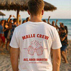 Personalisierbares T-Shirt mit Drinks und Text - Bierflasche - Design
