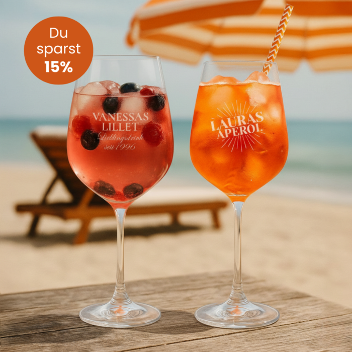 Geschenkset Aperol und Lillet Glas Geschenkset Aperol und Lillet Glas