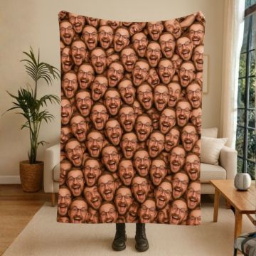 Fotodecke mit Gesicht