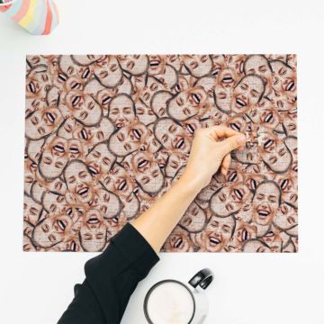 Personalisierbares Puzzle mit Gesicht