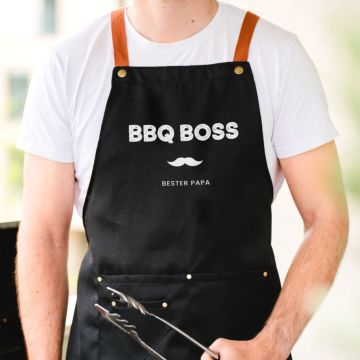 Personalisierbare Schürze mit Text und Symbol