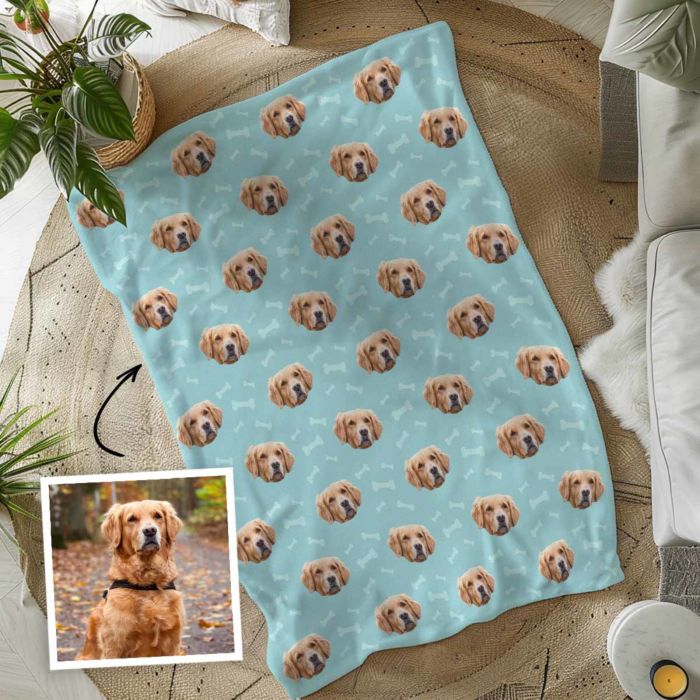 Personalisierbare Decke mit deinem Haustier