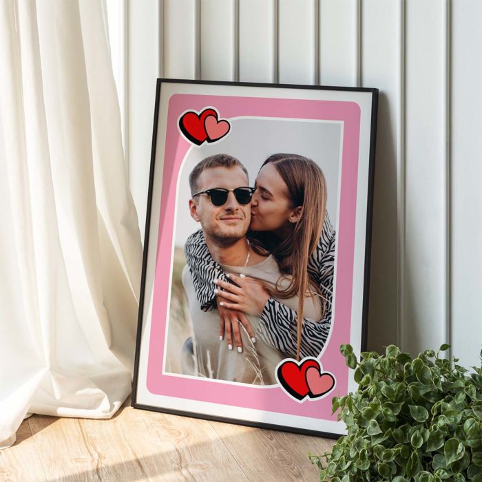 Personalisierbares Poster Spielkarte mit Foto